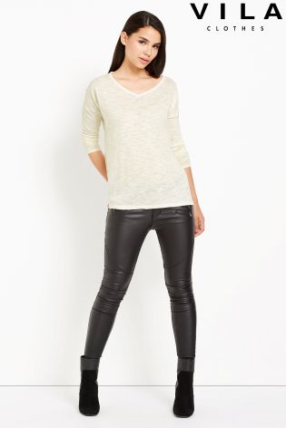 Vila V neck Jumper